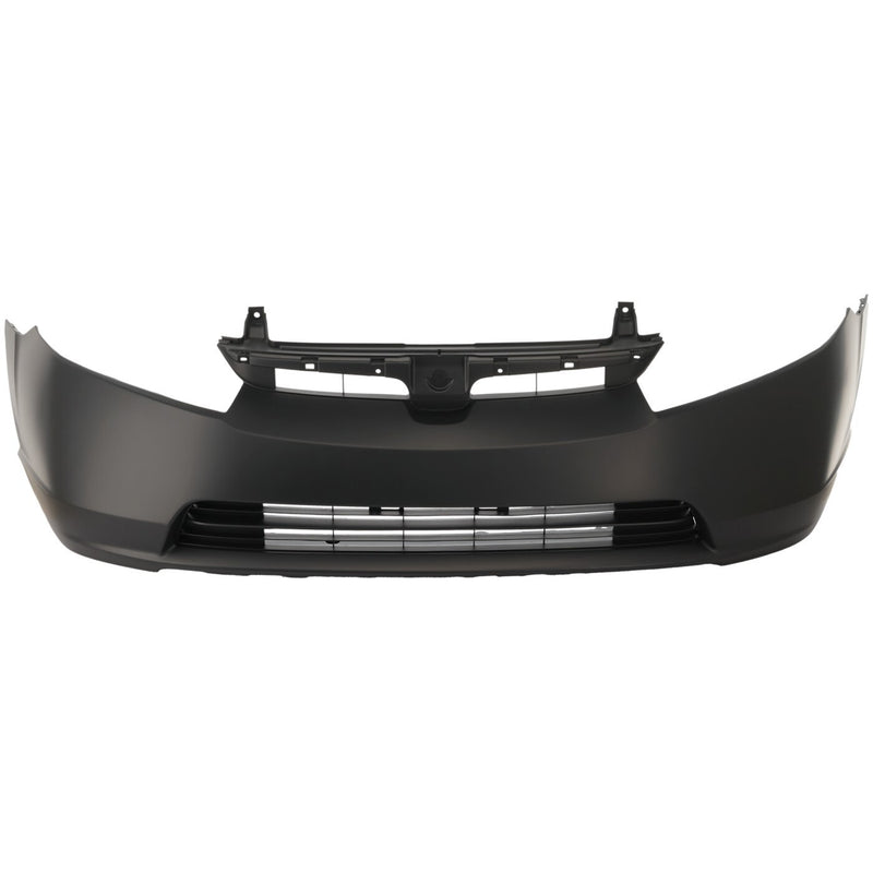 DURAFORCE Bumper Cover For 2006-2008 Honda Civic Sedan 1.8L 1.3L Engine Primed Front