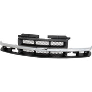 DURAFORCE Grille Assembly For 98-04 Chevy S10 98-05 Blazer Paintable Shell and mesh Insert