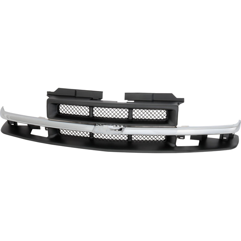 DURAFORCE Grille Assembly For 98-04 Chevy S10 98-05 Blazer Paintable Shell and mesh Insert
