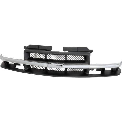 DURAFORCE Grille Assembly For 98-04 Chevy S10 98-05 Blazer Paintable Shell and mesh Insert