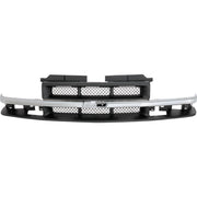 DURAFORCE Grille Assembly For 98-04 Chevy S10 98-05 Blazer Paintable Shell and mesh Insert