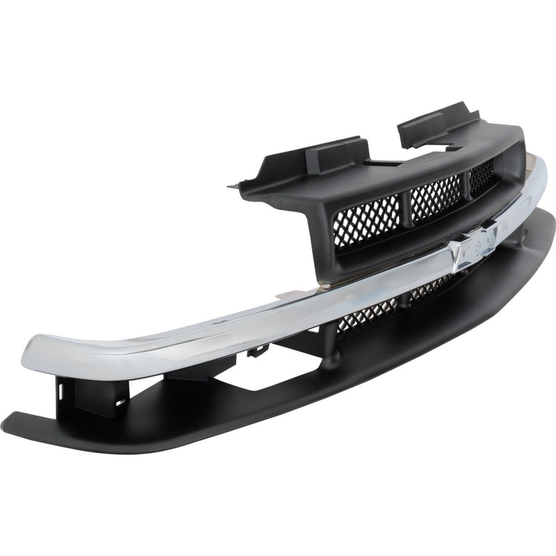 DURAFORCE Grille Assembly For 98-04 Chevy S10 98-05 Blazer Paintable Shell and mesh Insert