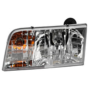 DURAFORCE Left & Right Side Headlights For Ford Crown Victoria 1998-2011 Halogen w/ Bulb/s