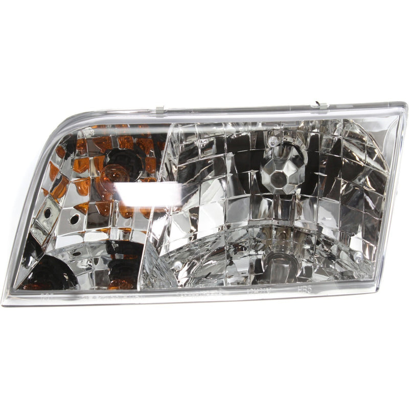 DURAFORCE Left & Right Side Headlights For Ford Crown Victoria 1998-2011 Halogen w/ Bulb/s