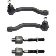 DURAFORCE Front Inner and Outer Tie Rod End For 2009-2014 Acura TSX Left & Right Set of 4