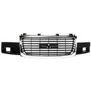 DURAFORCE Grille 03-15 For GMC Savana 2500/3500 Chrome Shell w/ Black Insert Composite HL