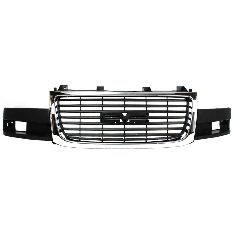 DURAFORCE Grille 03-15 For GMC Savana 2500/3500 Chrome Shell w/ Black Insert Composite HL