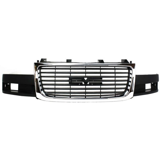 DURAFORCE Grille 03-15 For GMC Savana 2500/3500 Chrome Shell w/ Black Insert Composite HL