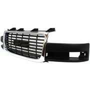 DURAFORCE Grille 03-15 For GMC Savana 2500/3500 Chrome Shell w/ Black Insert Composite HL