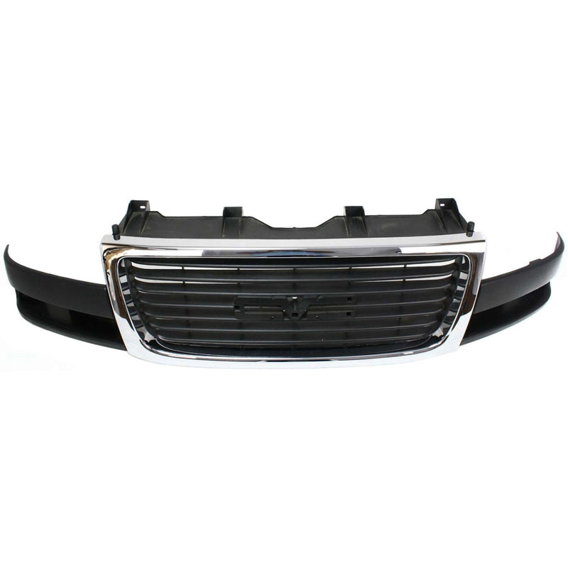 DURAFORCE Grille 03-15 For GMC Savana 2500/3500 Chrome Shell w/ Black Insert Composite HL