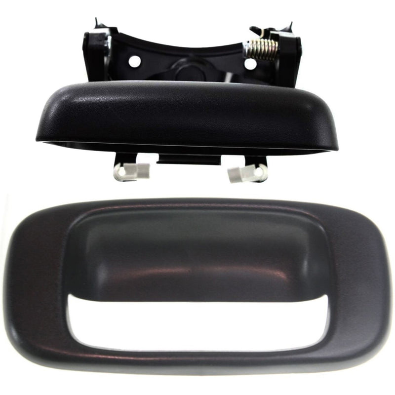 DURAFORCE Black Tailgate Tail Gate Handle & Bezel Trim Kit for Chevy GMC Pickup Truck