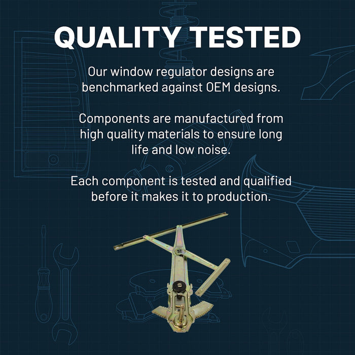 DURAFORCE Window Regulator For 1999-2006 Chevrolet Silverado 1500 Front Driver Side Manual