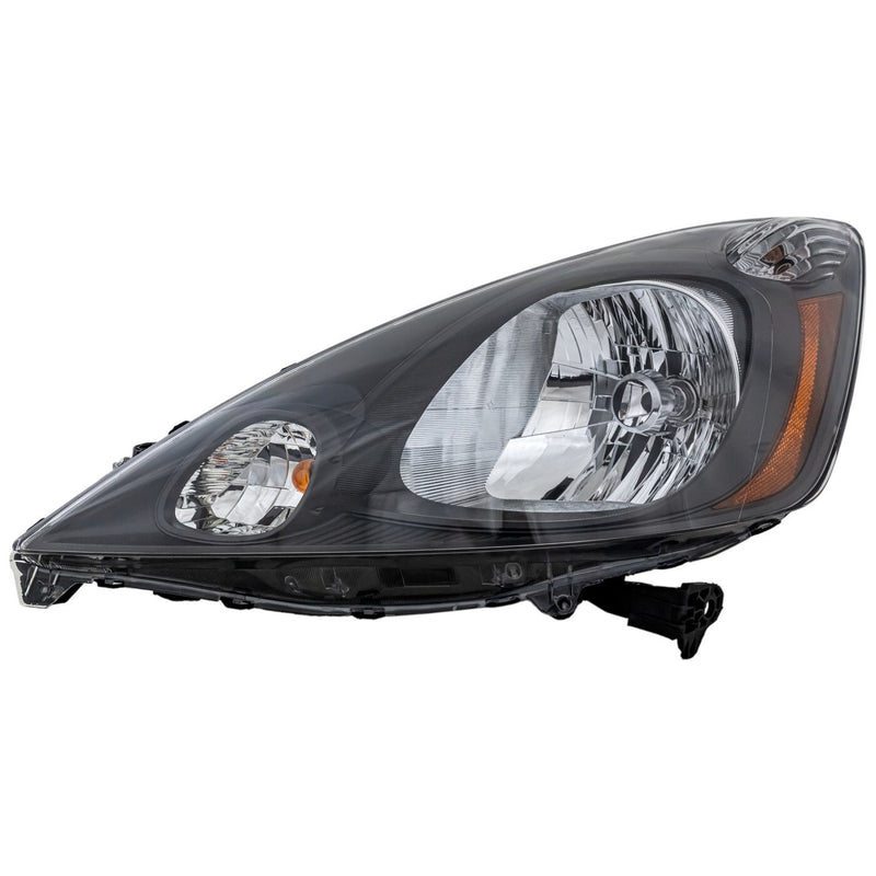 DURAFORCE Left & Right Side Headlights For Honda Fit 2009-2014 Halogen w/ Bulbs Base DX LX