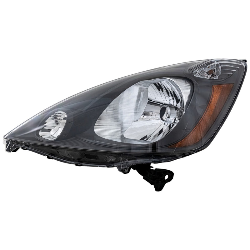 DURAFORCE Left & Right Side Headlights For Honda Fit 2009-2014 Halogen w/ Bulbs Base DX LX