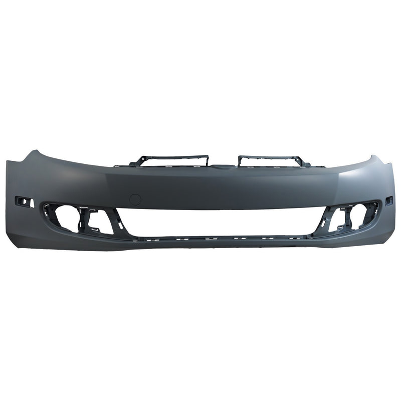 DURAFORCE Front Bumper Cover For 2010-2014 Golf Jetta Wagon Primed With Fog Light Holes