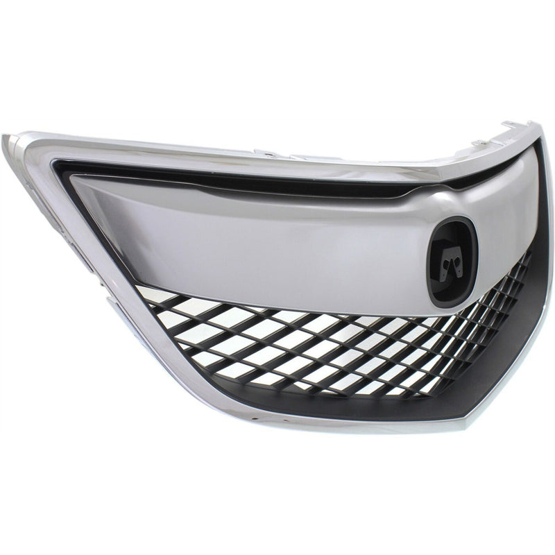 DURAFORCE Grille For 2013-2015 Acura RDX Chrome Shell with Painted Black Insert