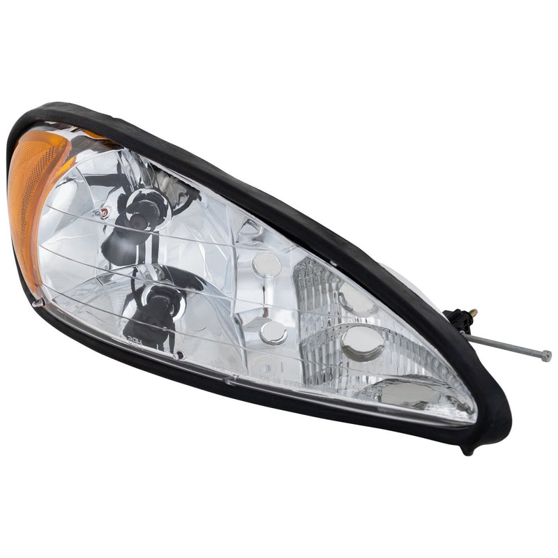 DURAFORCE Headlight Set For 99-2005 Pontiac Grand Am Driver & Passenger Side w/ bulb