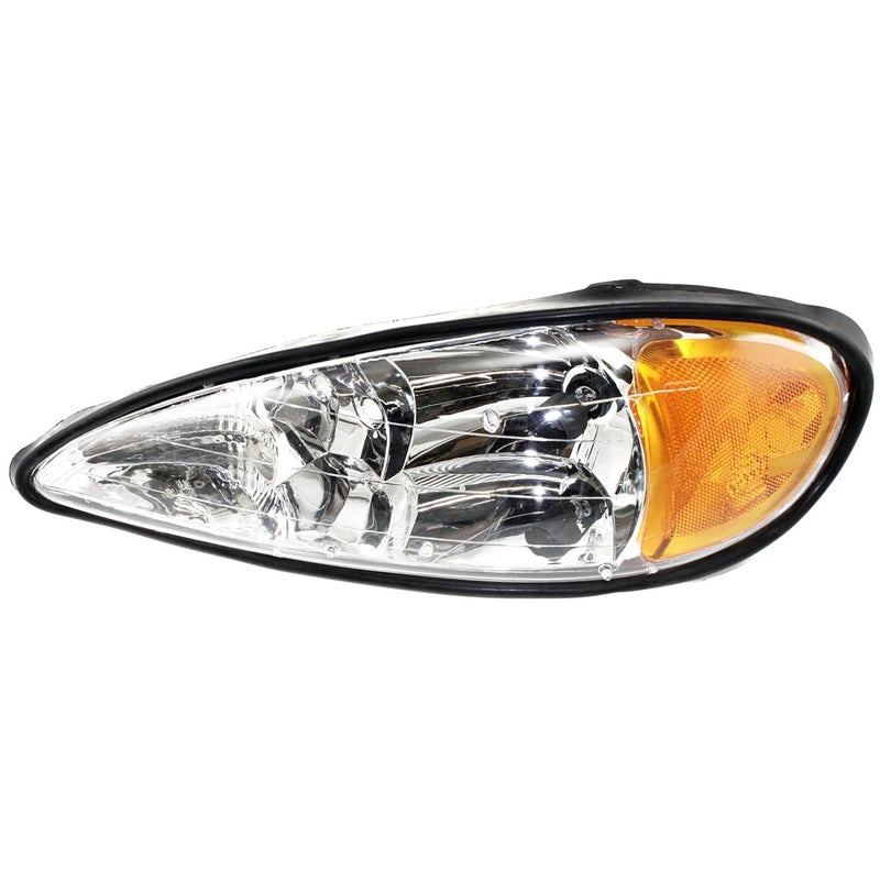 DURAFORCE Headlight Set For 99-2005 Pontiac Grand Am Driver & Passenger Side w/ bulb