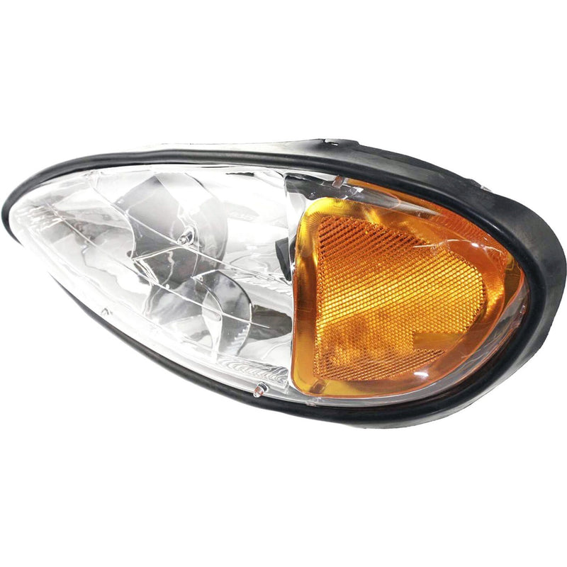 DURAFORCE Headlight Set For 99-2005 Pontiac Grand Am Driver & Passenger Side w/ bulb