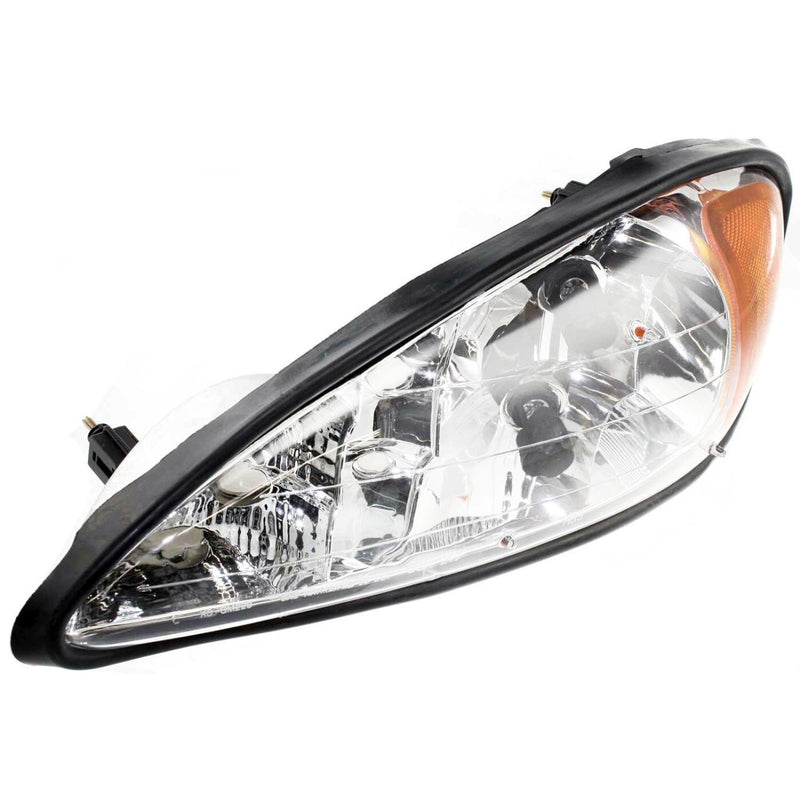 DURAFORCE Headlight Set For 99-2005 Pontiac Grand Am Driver & Passenger Side w/ bulb