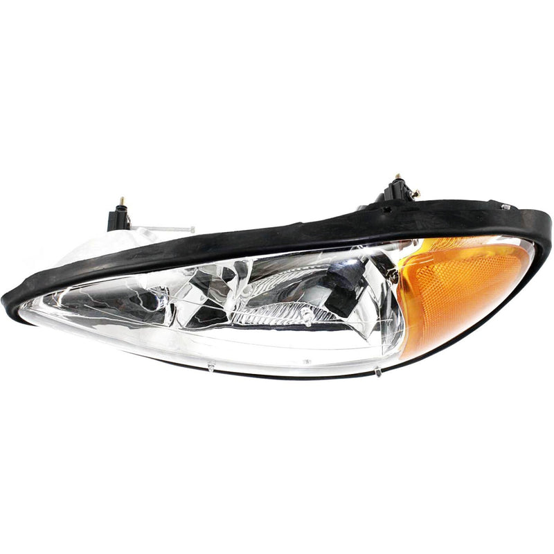 DURAFORCE Headlight Set For 99-2005 Pontiac Grand Am Driver & Passenger Side w/ bulb
