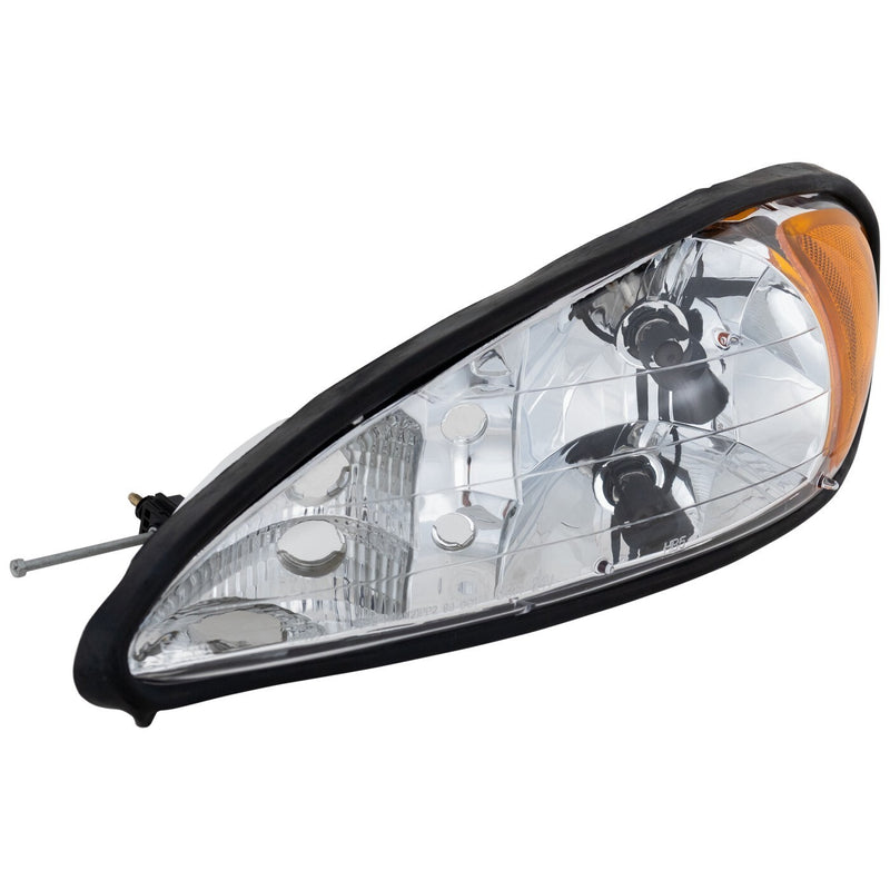 DURAFORCE Headlight Set For 99-2005 Pontiac Grand Am Driver & Passenger Side w/ bulb