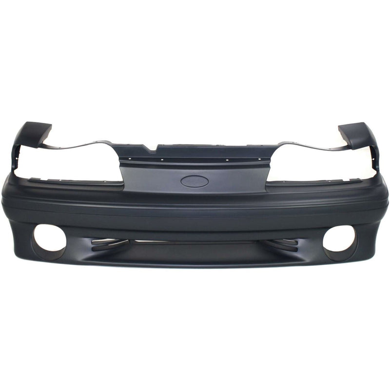 DURAFORCE Front Bumper Cover For 1987-93 Ford Mustang GT Models Primed With Fog Lamp Holes