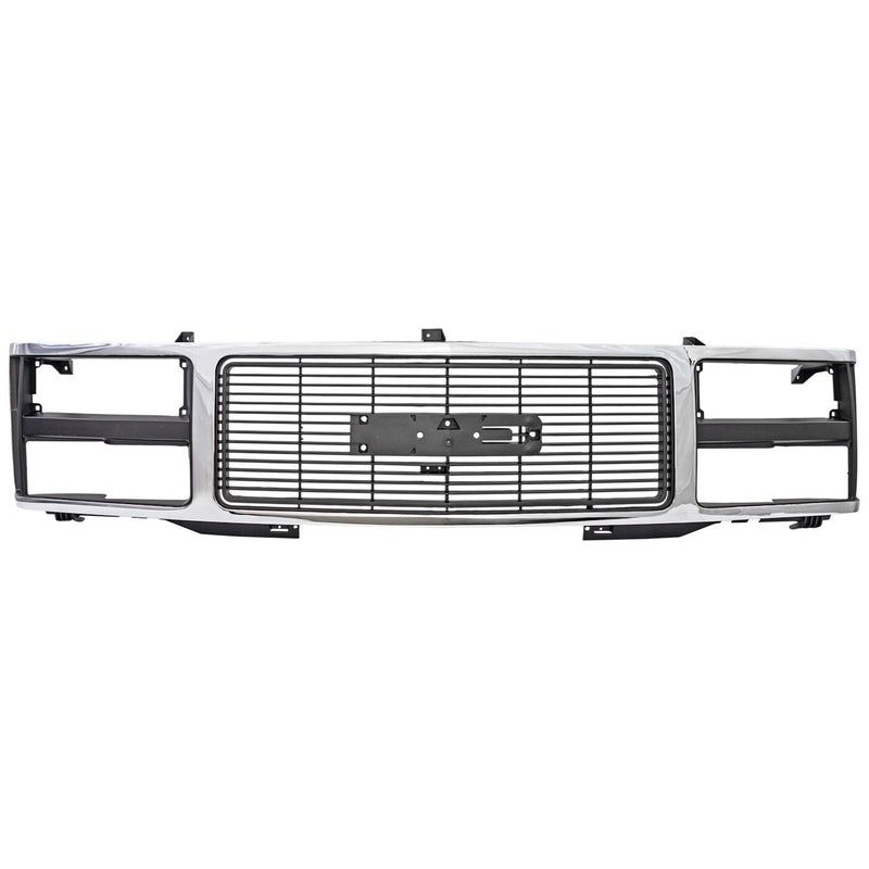 DURAFORCE Grille For 1988-1993 GMC C1500 C2500 C3500 92-93 C1500 Suburban Yukon Chrome