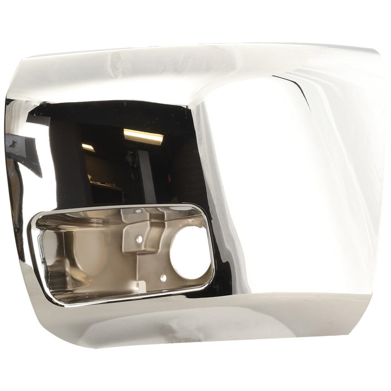 DURAFORCE Bumper End Caps Set For 07-13 Chevy Silverado 1500 with Fog Light Hole Chrome