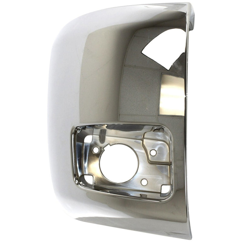 DURAFORCE Bumper End Caps Set For 07-13 Chevy Silverado 1500 with Fog Light Hole Chrome