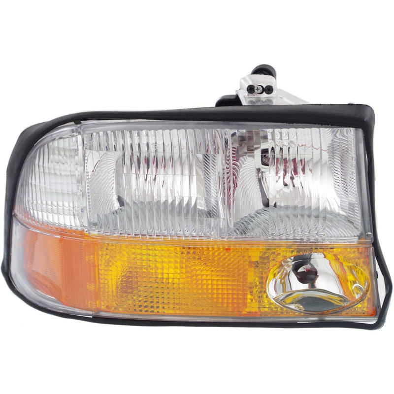 DURAFORCE Left and Right Headlights For GMC Sonoma 1998-2004 Halogen w Bulbs w/ Fog Lights