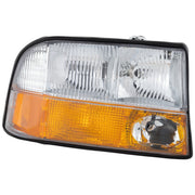 DURAFORCE Left and Right Headlights For GMC Sonoma 1998-2004 Halogen w Bulbs w/ Fog Lights