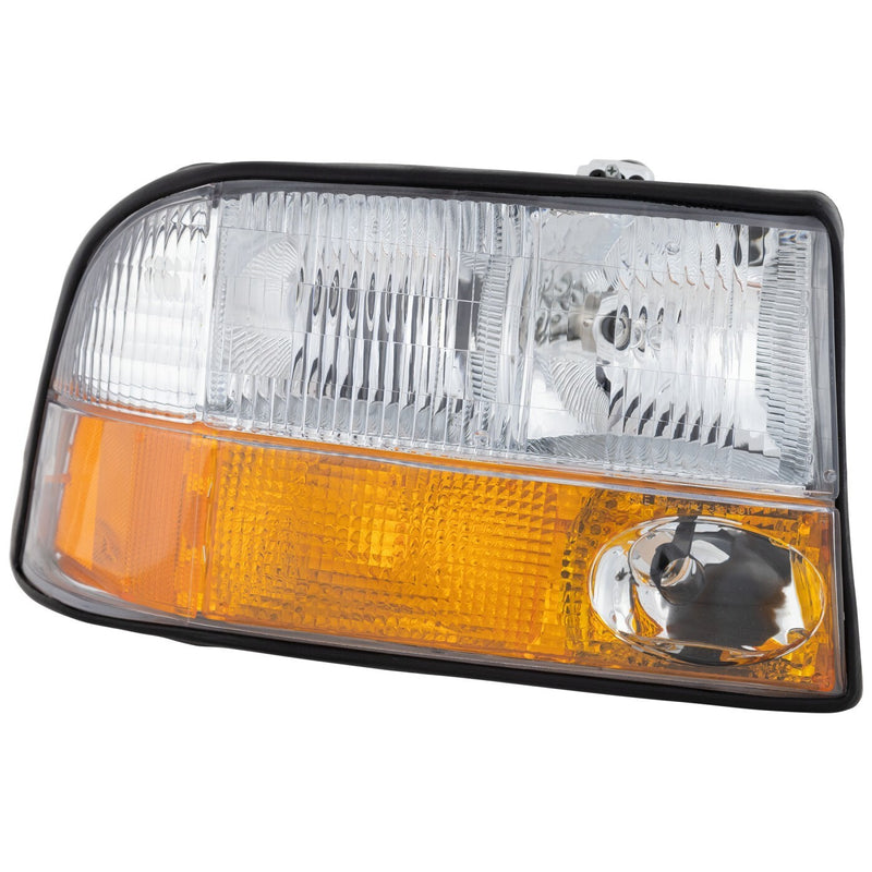 DURAFORCE Left and Right Headlights For GMC Sonoma 1998-2004 Halogen w Bulbs w/ Fog Lights