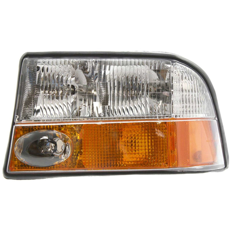 DURAFORCE Left and Right Headlights For GMC Sonoma 1998-2004 Halogen w Bulbs w/ Fog Lights