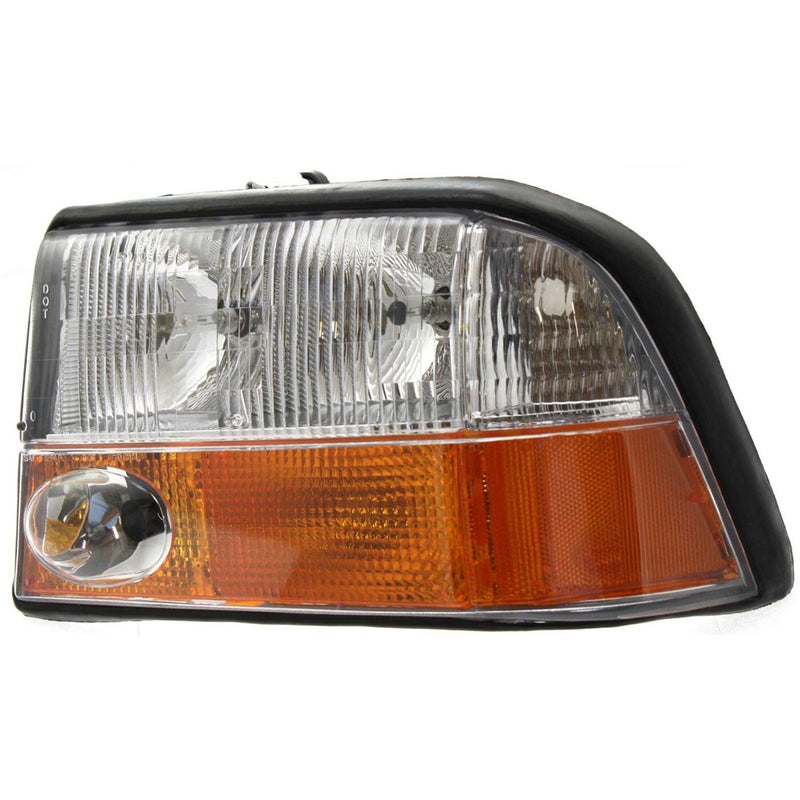 DURAFORCE Left and Right Headlights For GMC Sonoma 1998-2004 Halogen w Bulbs w/ Fog Lights