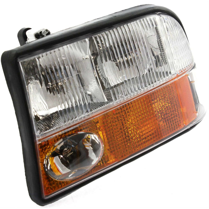 DURAFORCE Left and Right Headlights For GMC Sonoma 1998-2004 Halogen w Bulbs w/ Fog Lights