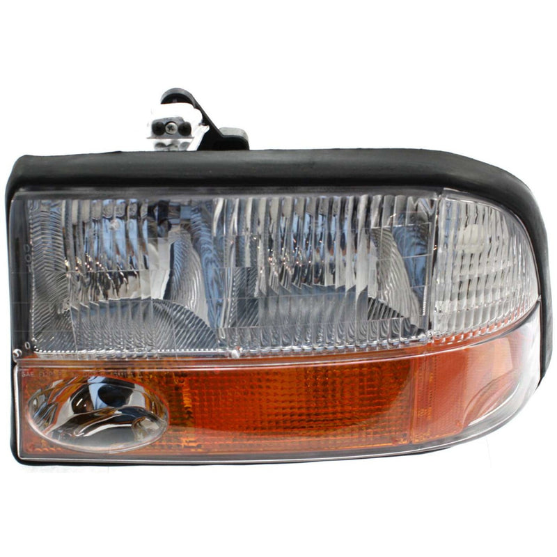 DURAFORCE Left and Right Headlights For GMC Sonoma 1998-2004 Halogen w Bulbs w/ Fog Lights