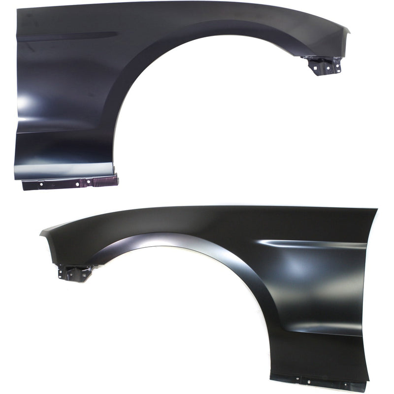 DURAFORCE Fender Set For 2010-14 Ford Mustang Left & Right w/Mudguard Provisions CAPA 2Pc