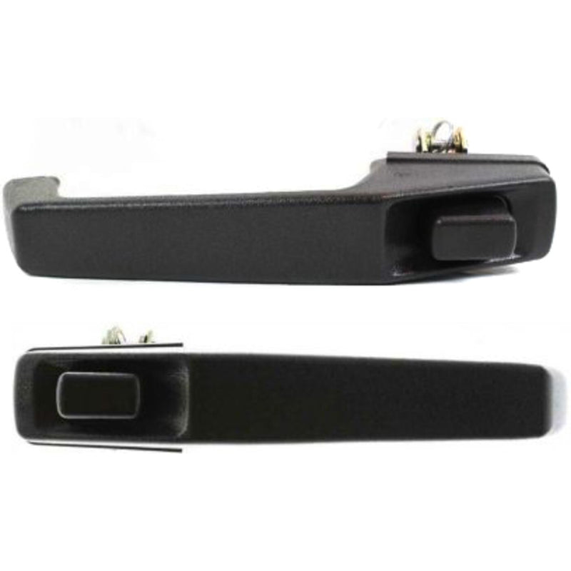 DURAFORCE Door Handle Set For 1984-1996 Jeep Cherokee Front Black Plastic 2-Pcs