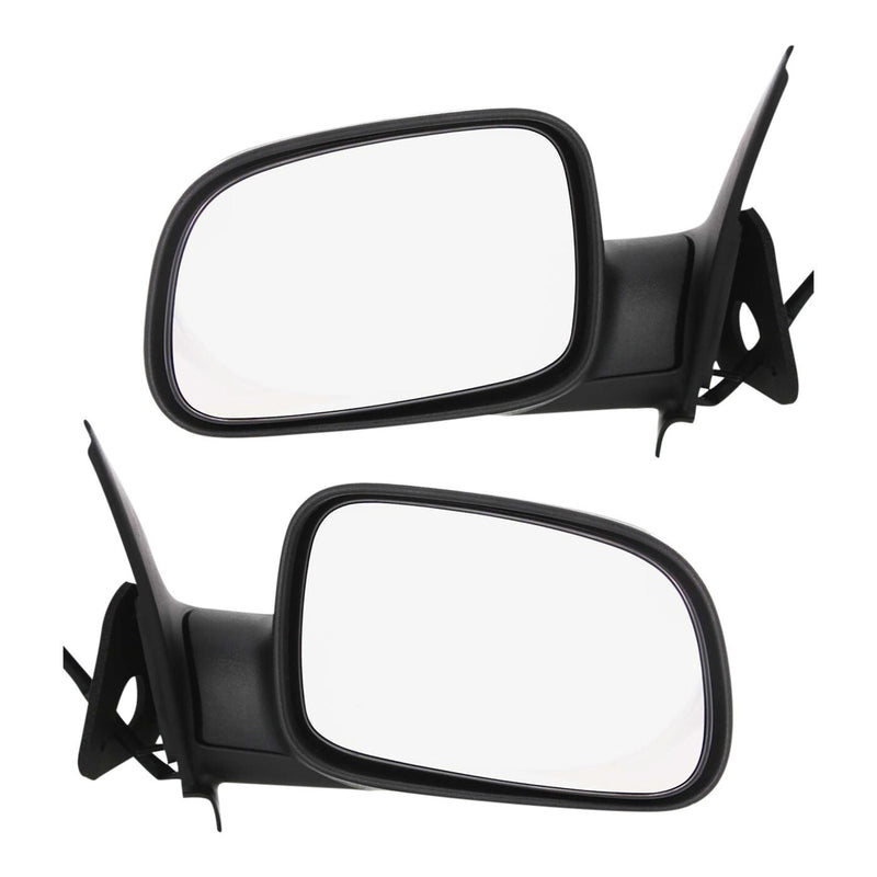 DURAFORCE Set Of 2 Mirror Power For 1999-2004 Jeep Grand Cherokee Textured Black