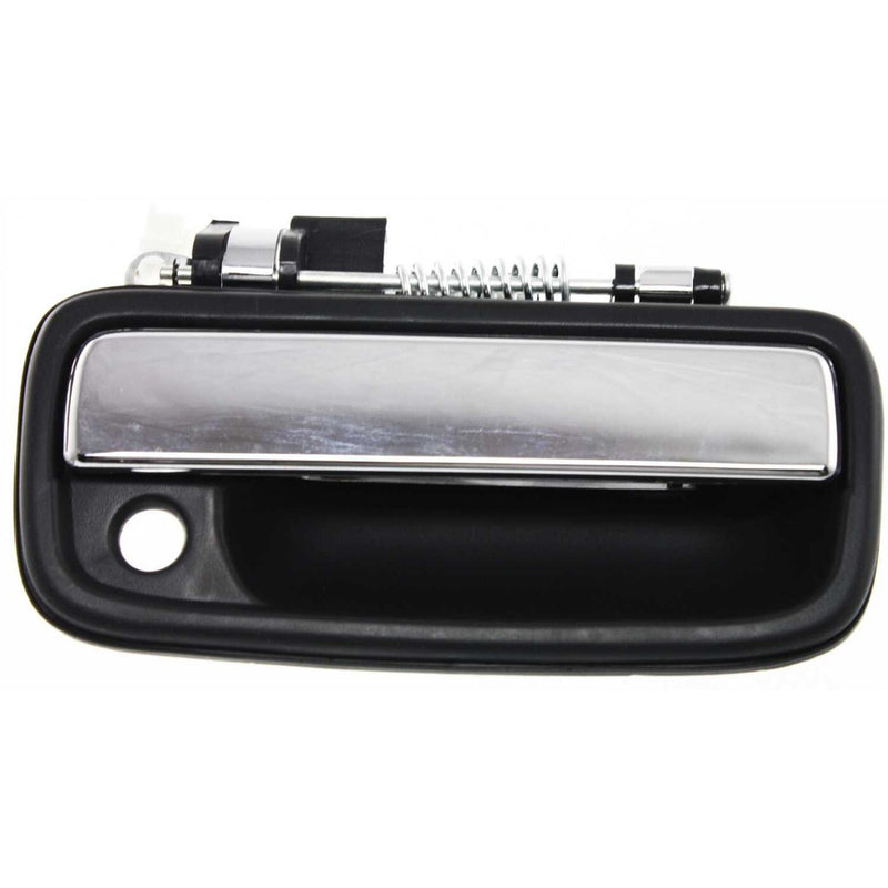 DURAFORCE Chrome & Black Outside Exterior Door Handle Left/Right Pair Set for Tacoma Truck