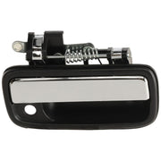 DURAFORCE Chrome & Black Outside Exterior Door Handle Left/Right Pair Set for Tacoma Truck