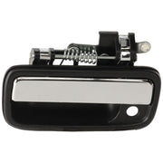 DURAFORCE Chrome & Black Outside Exterior Door Handle Left/Right Pair Set for Tacoma Truck