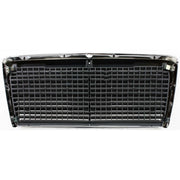 DURAFORCE Grille For 86-93 Mercedes Benz 300E 90-93 300D Chrome Shell w/ Gray Insert
