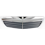 DURAFORCE Grille For 86-93 Mercedes Benz 300E 90-93 300D Chrome Shell w/ Gray Insert