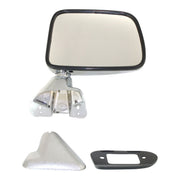 DURAFORCE Manual Side View Mirrors Chrome Pair Set for 87-88 Toyota Pickup Truck 4Runner