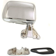 DURAFORCE Manual Side View Mirrors Chrome Pair Set for 87-88 Toyota Pickup Truck 4Runner