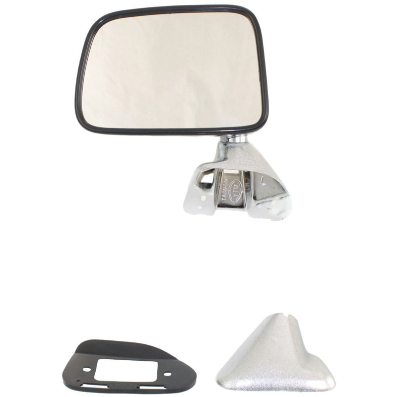 DURAFORCE Manual Side View Mirrors Chrome Pair Set for 87-88 Toyota Pickup Truck 4Runner