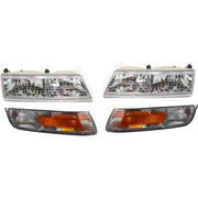 DURAFORCE Headlight Kit LH RH For 95-97 Mercury Grand Marquis Incl. Corner w/ Marker Lamp