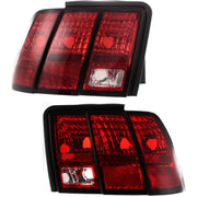 DURAFORCE Tail Light Set For 1999-2004 Ford Mustang Driver and Passenger Side Halogen